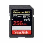 SanDisk 256 GB Extreme PRO UHS-I SDXC Memory Card 170MB/s -SDSDXXY-256G-GN4IN