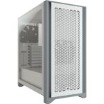 Corsair 4000D AIRFLOW Tempered Glass Mid-Tower ATX Case — White