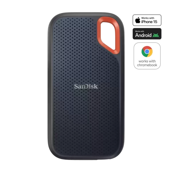 SanDisk Extreme Portable SSD - Up to 1050MB/s - USB-C, USB 3.2 Gen 2 - External Solid State Drive - 4TB (SDSSDE61-4T00-G25) and 8TB (SDSSDE61-8T00-G25)