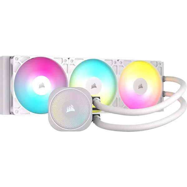 Corsair NAUTILUS 360 RS ARGB Liquid CPU Cooler, Black and White 360MM