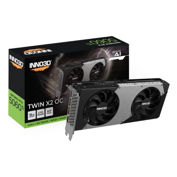 INNO3D GeForce RTX™ 5060 Ti 16GB TWIN X2 OC - N506T2-16D7X-191073N