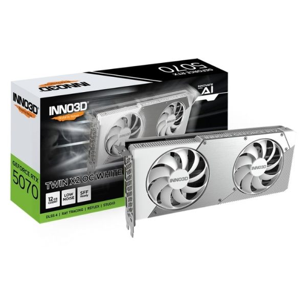 INNO3D GeForce RTX™ 5070 TWIN X2 OC WHITE - N50702-12D7X-195064W
