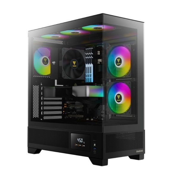 Gamdiad ATLAS M1 Gaming Case - Black and White (ATLAS M1, ATLAS M1 WH)